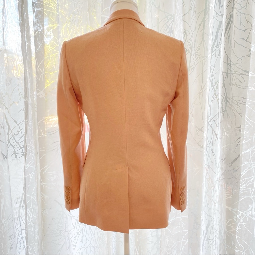 STELLA MCCARTNEY PINK WOOL SINGLE BUTTON BLAZER JACKET - Picture 5 of 13